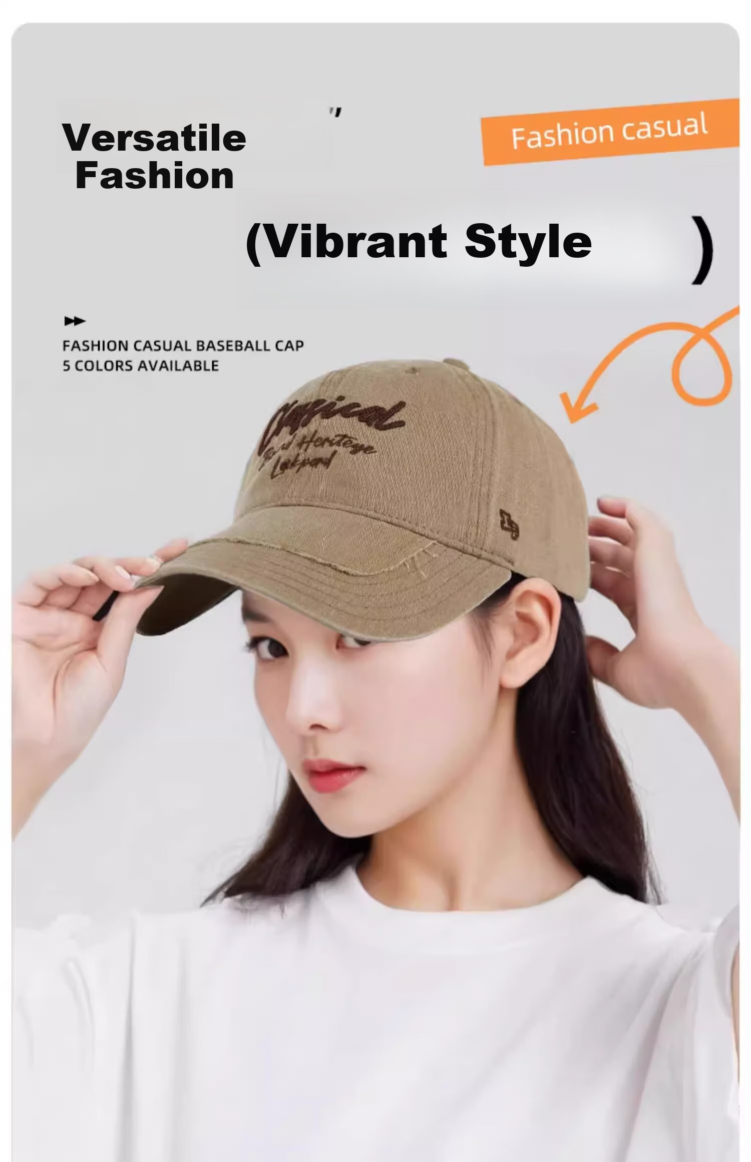 LACKPARD Versatile Baseball Cap for Men And Women, Spring And Summer Soft Top Fashion Face-Slimming Sun Visor Hat, Dark Gray, Adjustable 1