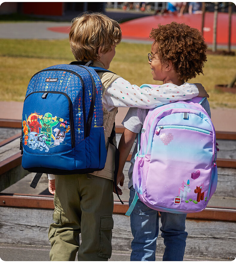 LEGO Children's Backpack for Grades 3-9, Large Capacity Shoulder Bag, Lightweight And Comfortable, Green Ninja, 20236 3