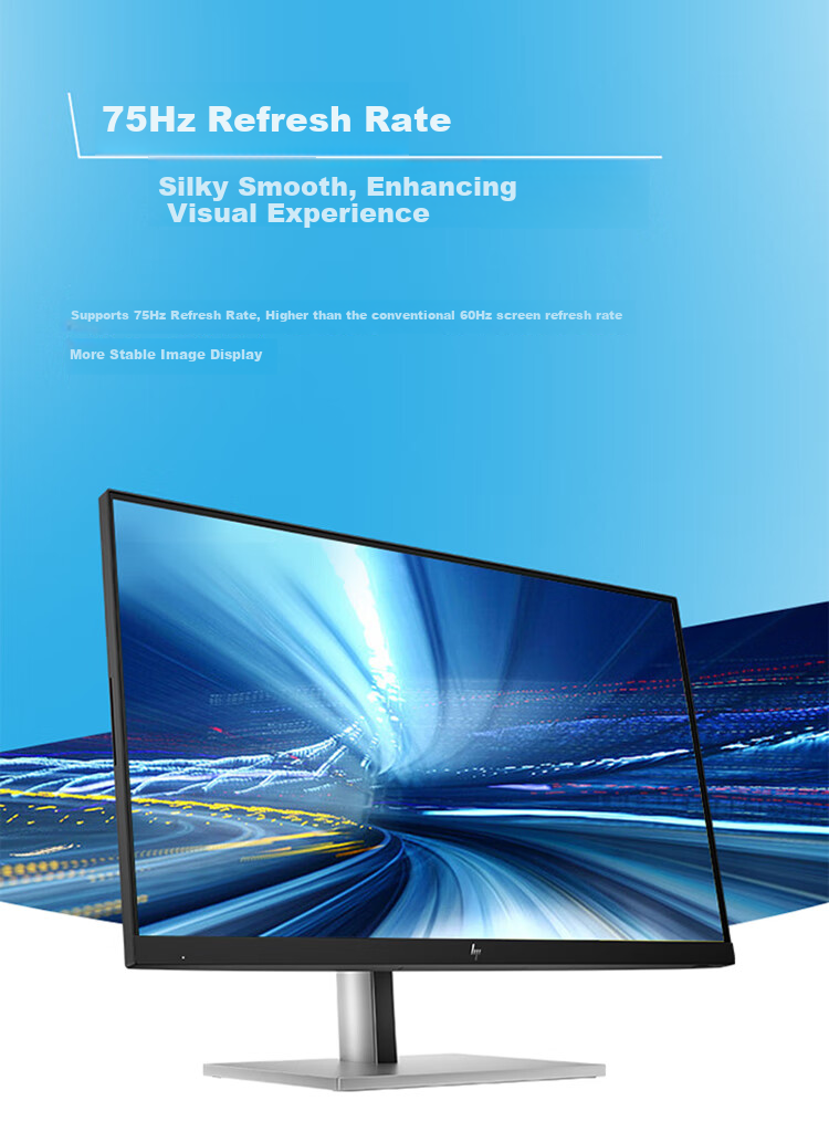 HP E24t G5, 23.8-Inch Low Blue Light IPS High-Definition Monitor, 99% SRGB, Axis Rotation, Left And Right Rotation, Ten-Point Touch Control, National Warranty 7