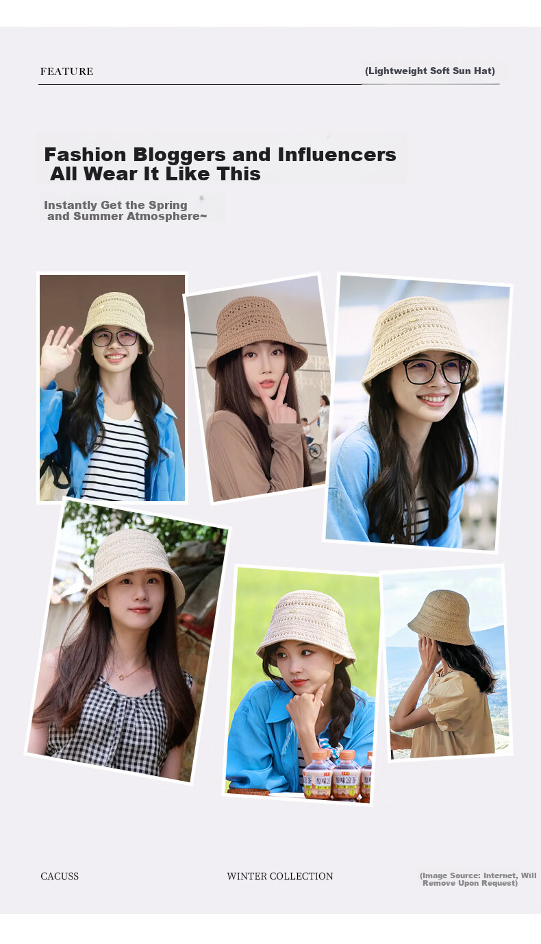 CACUSS Women's Summer Sun Hat, UV Protection, Beach Fishing Hat, Foldable, Khaki 7