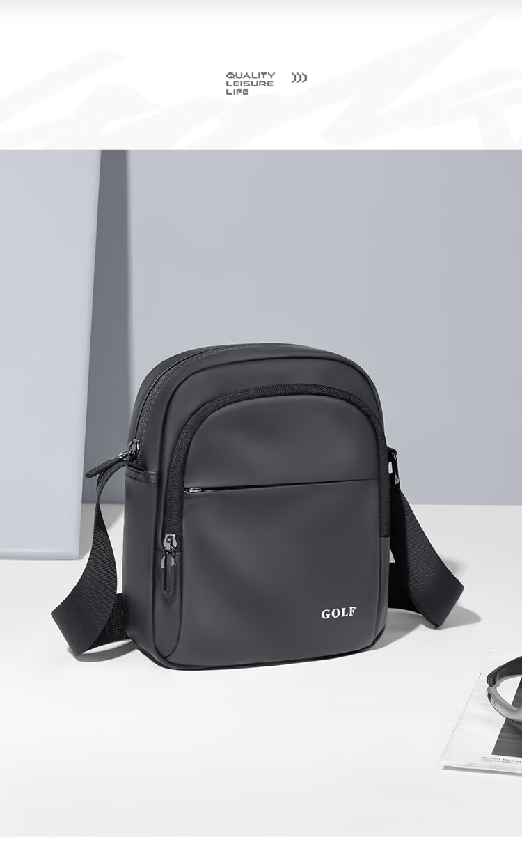 GOLF Shoulder Bag, Casual Crossbody Bag for Men And Women, Phone Bag, IPad Mini Bag, Water-Resistant Cycling Sports Messenger Bag 12