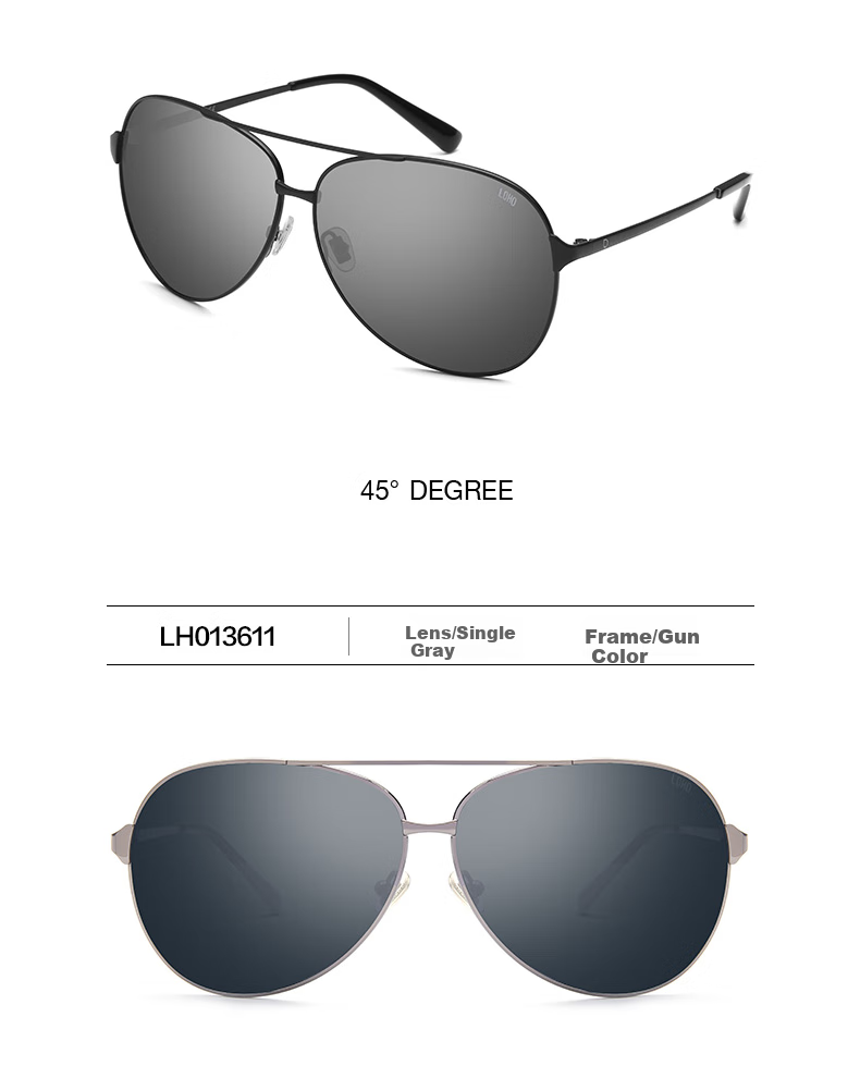LOHO Classic Aviator Sunglasses, Polarized Sunglasses, Fishing And Driving-Specific, Sun Protection, Gift for Men, LHK002 15
