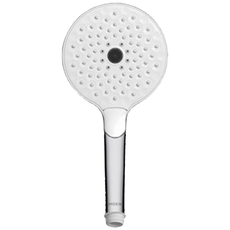 MOEN HH3600 Handheld Shower Head with Pressure Boost, Microbubble Technology, 3 Functions, Self-Cleaning Nozzle, Includes Base