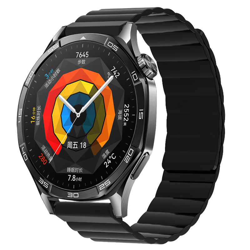 JINGZ Compatible with Huawei GT6/GT6 Pro Watch Strap, Suitable for GT5/GT4 Silicone Magnetic Breathable Sports Watch Band for Men And Women, 46/48mm