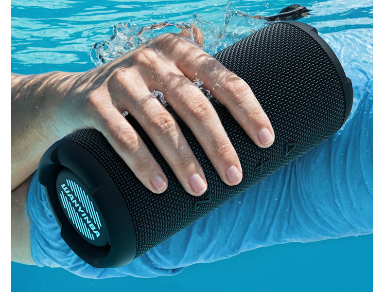 WANYINBA M9 Bluetooth Speaker, 40W High Volume, Deep Bass, Outdoor Waterproof, Camping Portable, Bicycle Riding Car-Mounted, Home Computer High-Quality Speaker, Gray Long Battery Versio 37