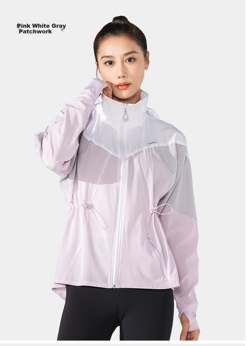 DECATHLON Quick-Dry Jacket, Windproof Running Top, Lightweight Fitness Wear, Outdoor Sports Cycling Jacket-5205101 10