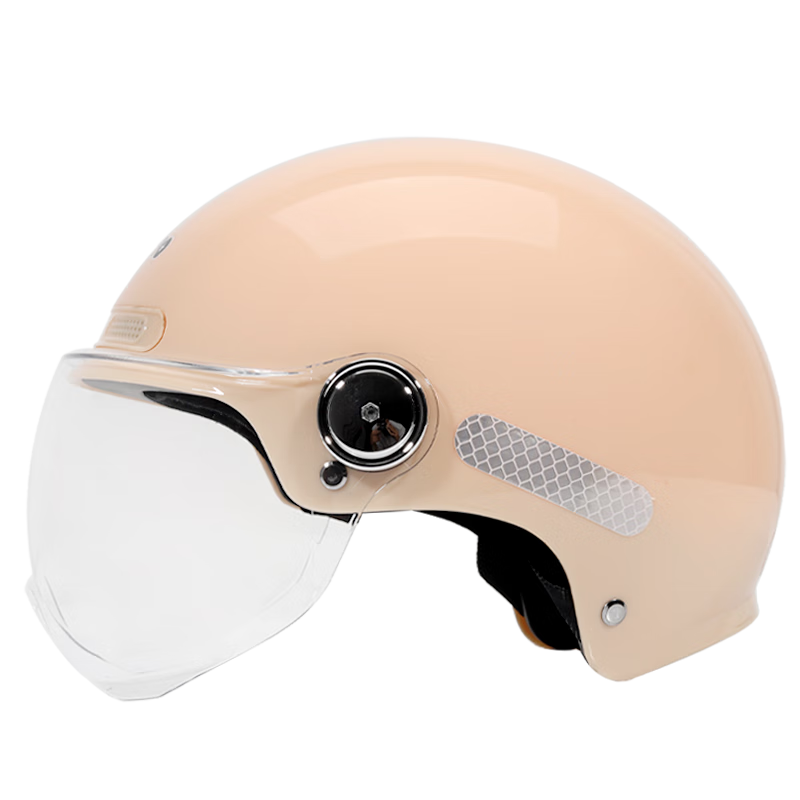 BIGBRO K15 Khaki 3C Motorcycle Helmet Unisex Summer Electric Vehicle Harley Retro Lightweight Four-Season Universal Sun Protection Safety Cap