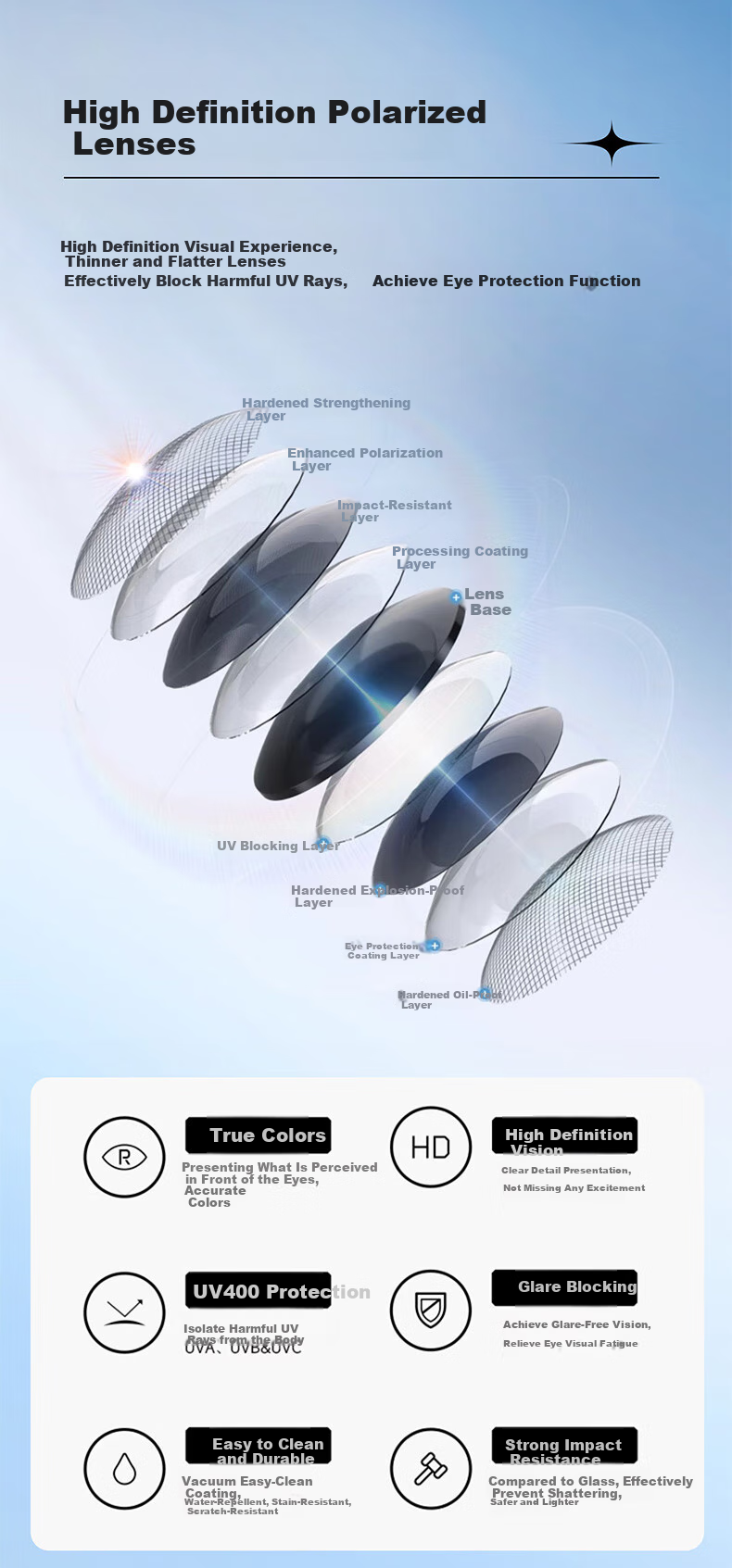 CAPONI Cat Eye Sunglasses for Women, Polarized, Suitable for Nearsighted Drivers, UV Protection, Sun Protection, Small Frame, Retro Style, Slimming And Fashionable 9