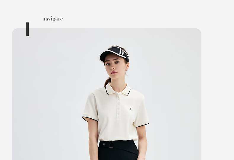 Navigare Women's Basic Collared T-Shirt, Commuter Short-Sleeve Polo Shirt, 2325525529 15