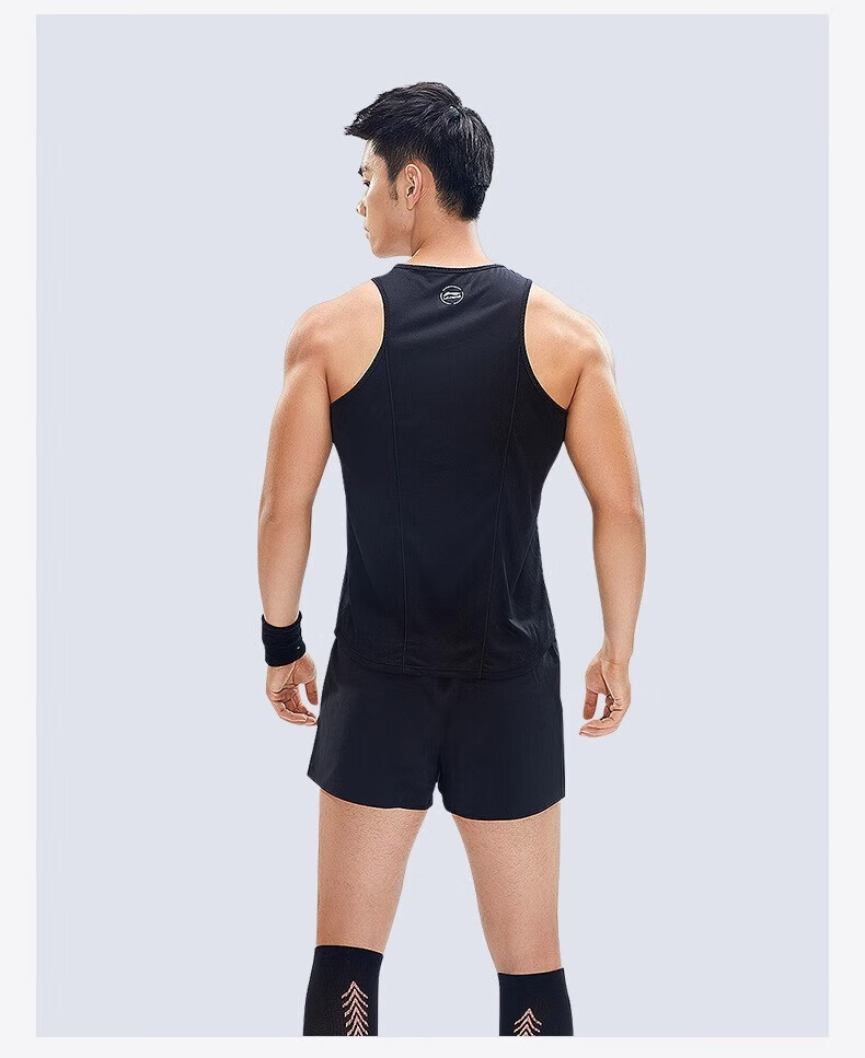 Li-Ning Men's Quick-Dry Sleeveless Sports Tank Top Professional Running Race Shirt New Basketball Fitness Marathon Apparel 9