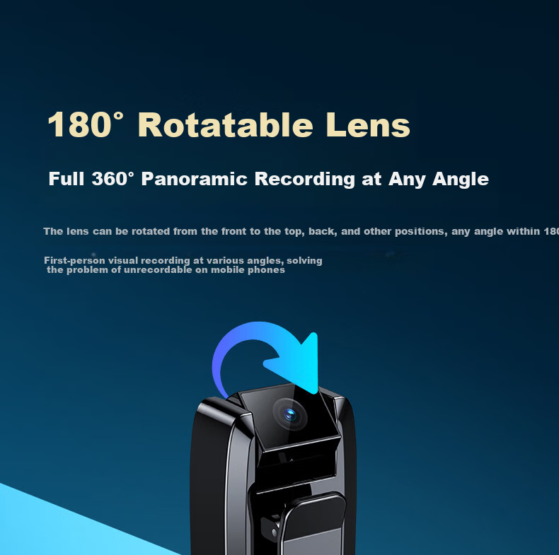Yescool A8 Camera, 32GB Action Camera, 1080P Professional HD, One-Touch Recording And Photography, Audio And Video Recording Device, Long Standby Time, Large Capacity, for Meetings, Training, Negotiations, Evidence Collectio 6