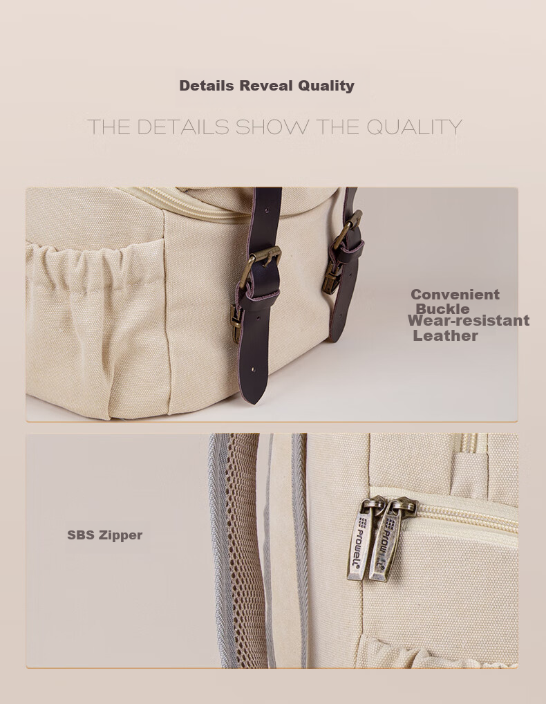 Pulewei Vintage-Style Camera Backpack, Fashionable Handheld Camera Bag for DSLR And Mirrorless Cameras, Suitable for Fuji, Sony, Canon, And Konica Minolta 8