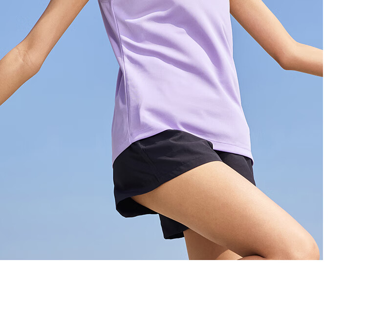 PEAK Women's Summer Sports Set Quick-Dry Breathable Sleeveless Vest and Shorts Badminton Running Fitness Two-Piece DF152038 38
