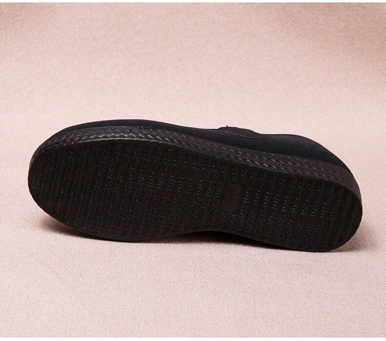 Yuzhaolin Women's Flat Hotel Black Work Service Waiter Restaurant Hotel Etiquette Dance Old Beijing Cloth Shoes Y2S-1010 Size 36 9