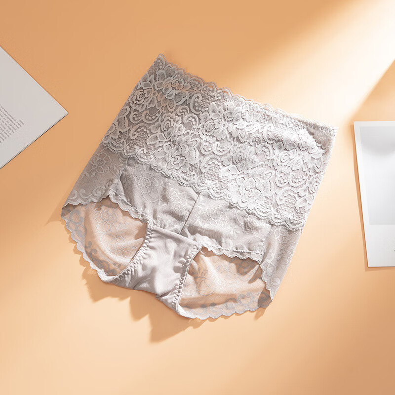 Женские трусы Sijie Silk, кружевные, из натурального шелка, большого размера, с эффектом утяжки живота, антибактериальные, дышащие, со средней посадкой, дизайн "Чистое желание"