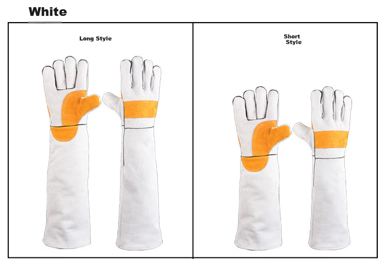 Beifute Anti-Bite Gloves, Scratch-Resistant Dog Bite Protection, Wear-Resistant Thickened Heat-Insulating Welding Gloves, Non-Slip Construction Site Gloves, 60CM Yellow 10