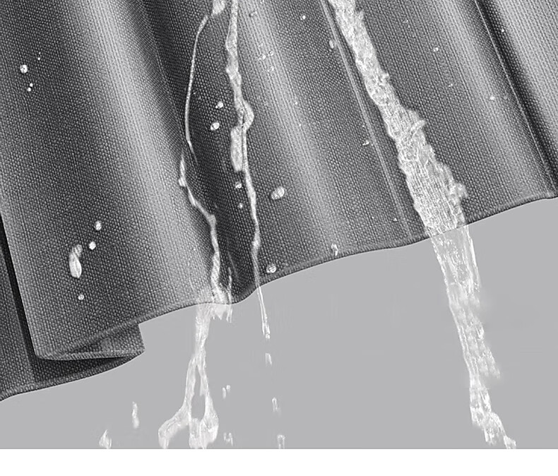 Mercury Home Textiles Mold-Resistant Bathroom Shower Curtain Foldable Magnetic Partition High-Grade Waterproof Shower Curtain Dry-Wet Separation Single Panel 4