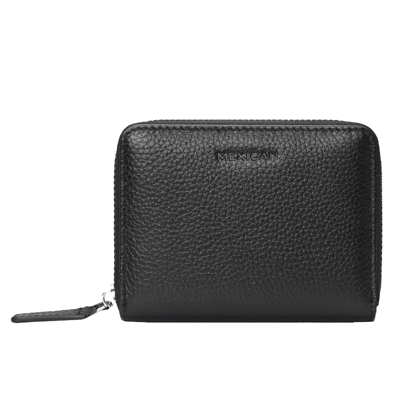Daocaoren Men's Card Holder, Top-Grain Leather, Fashionable Business Card Case, Casual Bank Card Wallet, Driver's License Holder, ID Document Pouch