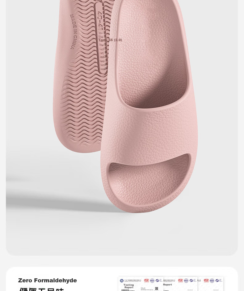 GUOLUOFEI Men's Lightweight Slippers, Spring And Summer New Style, Indoor Bathroom Shower Home Non-Slip Slippers for Women, Pink, Size 40-41 4