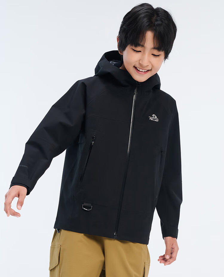 Pelliot [Xiaoshanke] Children's Outdoor Hardshell Waterproof Jacket for Boys And Girls, Model 135101017, Orange, Size 150 26