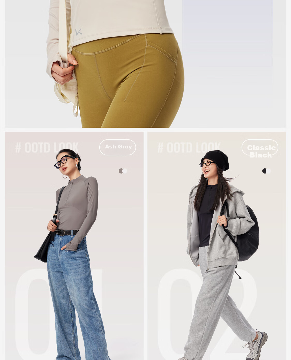 Keep Long-Sleeve T-Shirt for Women, Spring Outdoor Running Sportswear, Fitness Warm Breathable Top, Oat Milk Color, Size S 3