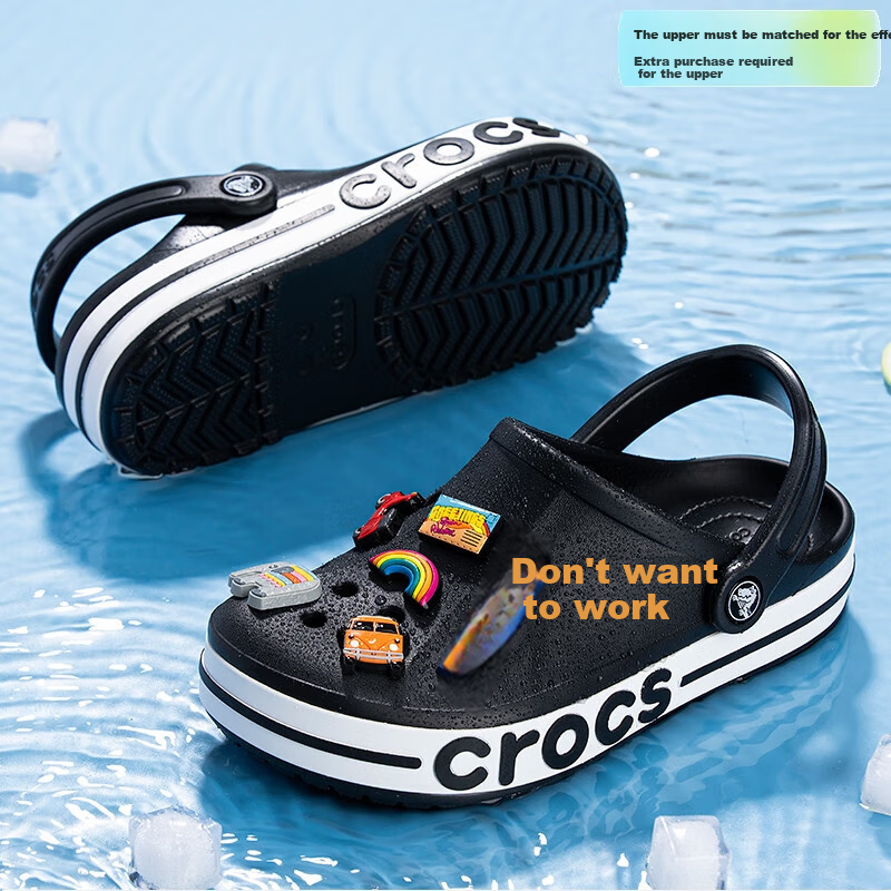 CROCS Bayaband Clog, Unisex Sandals And Slippers, Beach Shoes, 205089-066, M4W6