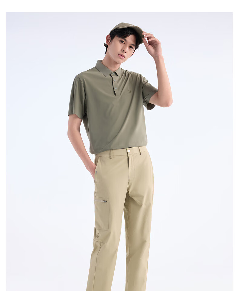 JOEONE Men's Short-Sleeve Polo Shirt, Moisture-Wicking Quick-Dry 7A Antibacterial Polo Shirt, Summer High-Elasticity Short-Sleeve T-Shirt for Me 15
