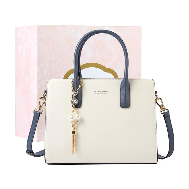TUCANO Women's Handbag, 2026 New Cowhide Leather Tote Bag, Light Luxury Kelly Bag, Ladies' Shoulder Crossbody Bag, Birthday And 520 Gift