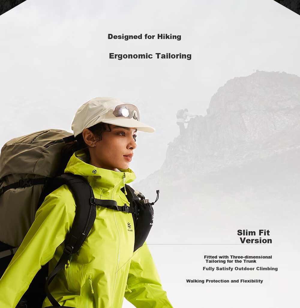 KAILAS Borgda LT Women's Lightweight Windproof Waterproof Breathable Outdoor Mountaineering Hiking Jacket 3