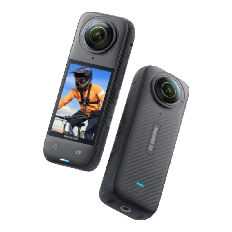 Yingshi Insta360 X4 Action Camera, 8K High-Definition, Anti-Shake, Waterproof, Vlog, Motorcycle Riding, Skiing, Diving, Lure Fishing (Riding Kit Standard Version)
