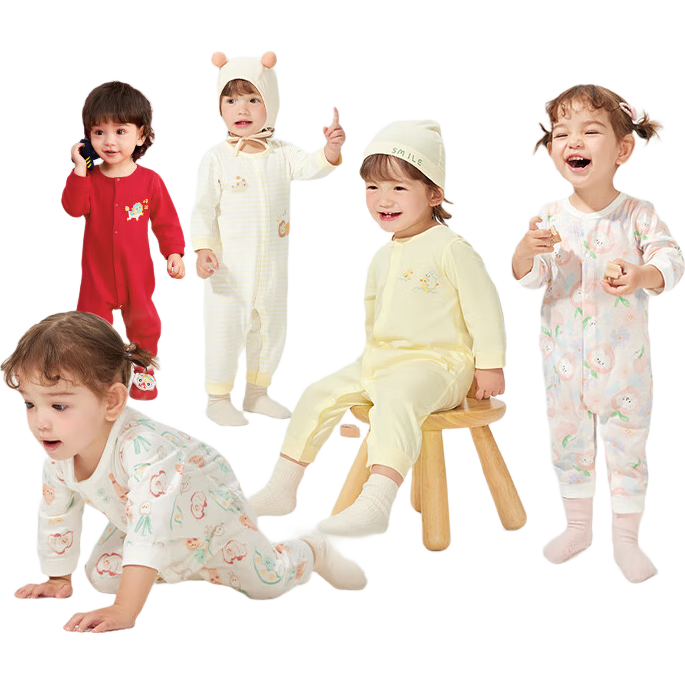 BALABALA Children's Clothing, Baby Romper, Infant Clothes, Newborn Onesie, Crawling Suit, Two-Piece Set for 2025, 209125133202