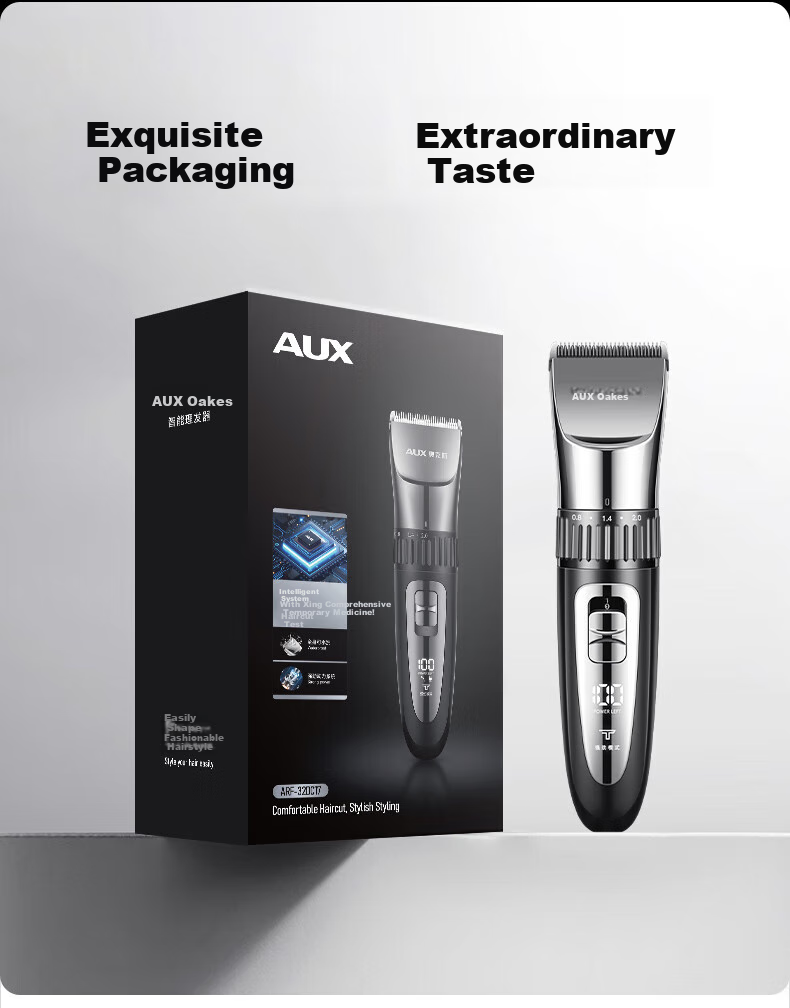 AUX Hair Clipper, Electric Shaver for Home Use, Children And Babies, Hair Trimmer, Men's Self-Use Hair Cutting Tool, Head-Shaving Electric Pusher, Gift 29
