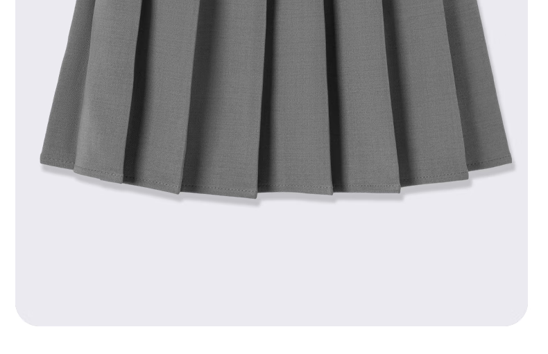 Luomeng Girls' Pleated Skirt, Children's Half Skirt, School Uniform, for Older Children And Elementary Students, Preppy Style Short Skirt, Navy Blue, Size 120 21