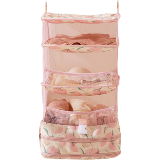 Youshiguang Hanging Clothes Storage Bag Fabric Travel Portable Underwear Socks Layered Hanging Organizer Luggage Storage Bag