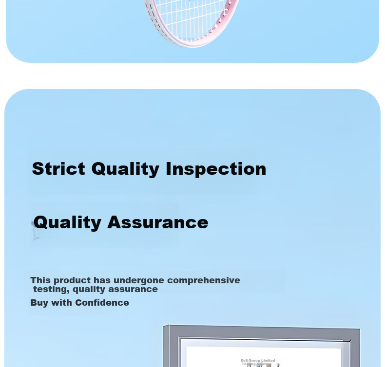Deli & Angenite Beginner Training Tennis Racket, Entry-Level Entertainment Sports Durable Aluminum Alloy Single Racket Set, Youth Blue 15