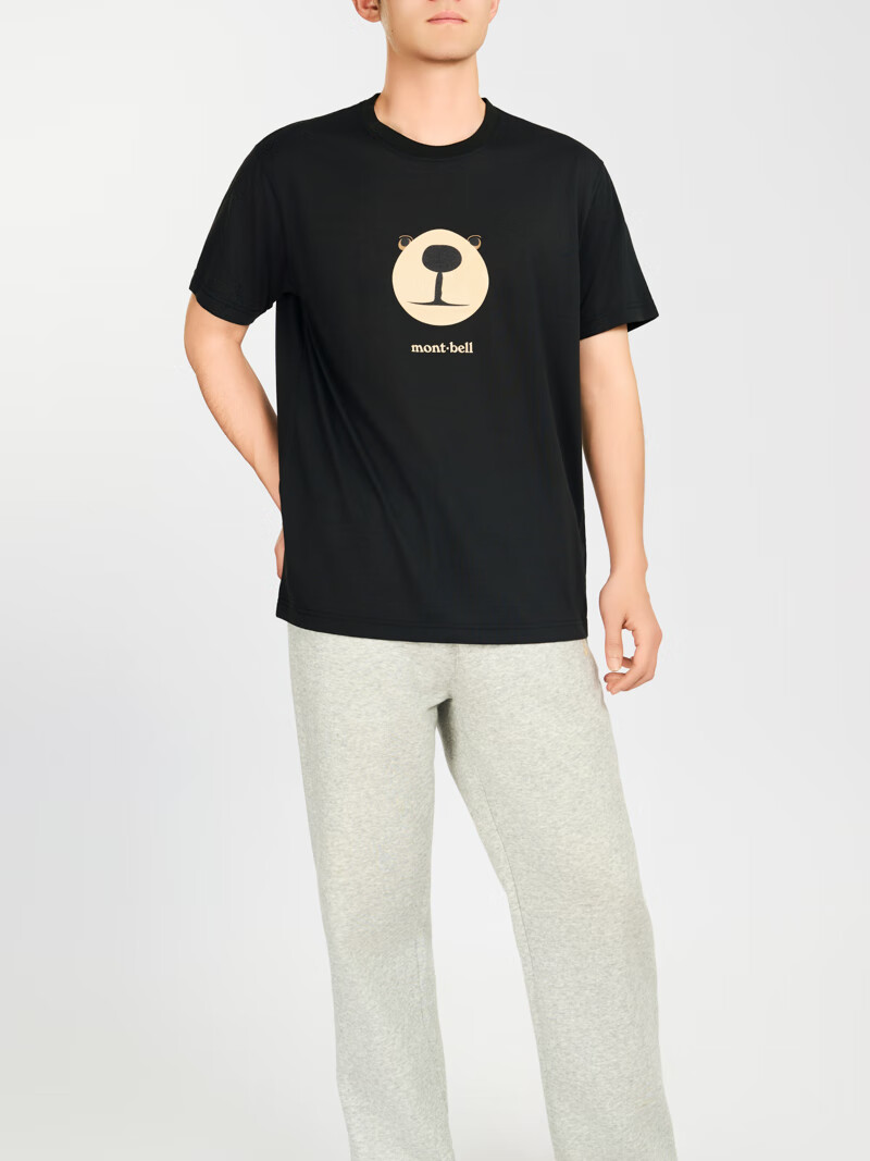 Mont·bell Outdoor Commute Quick-Dry Breathable Short-Sleeve Couple's Bear T-Shirt 1114735 6