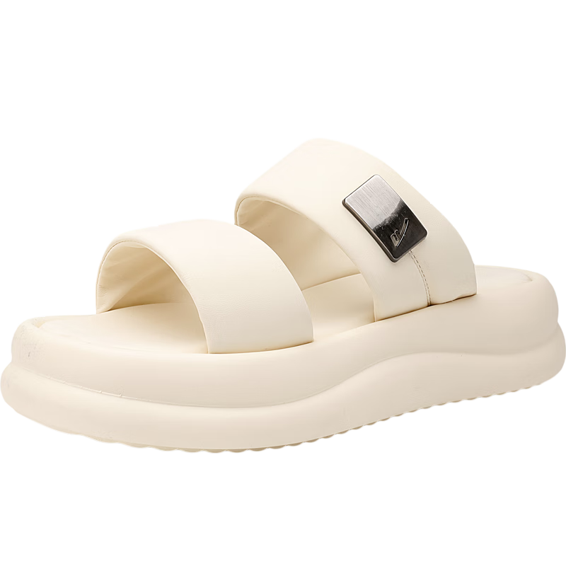 Warrior Women's Thick-Soled Platform Outdoor Sandals, Indoor Home Slippers, Summer WSL(WZ)-1471 Beige Size 40
