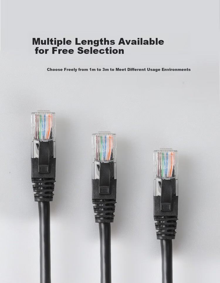 HAILE RJ45 Network Cable Extender, Cat5e Ethernet Port Connector Extender, Gigabit Network Broadband Interface Connection Cable, 1 Meter, HT-202H 8