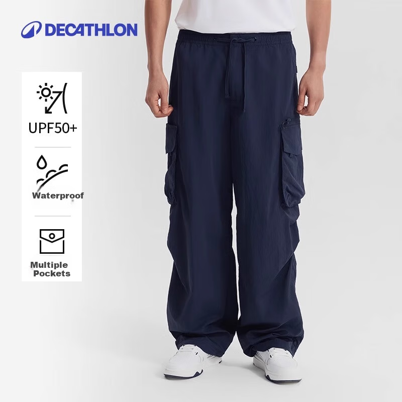 DECATHLON SPW Urban Functional Loose-Fit Sun Protection Water-Repellent Outdoor Casual Cargo Pants for Men And Women - 5573588