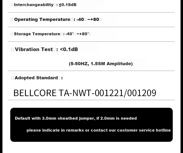 HAILE Telecom-Grade Single-Mode 10 Gigabit Fiber Optic Patch Cable, Single-Mode Single-Core Φ3.0 (LC-SC, 9/125) 1 Meter Fiber Optic Pigtail HJ-1LC 9