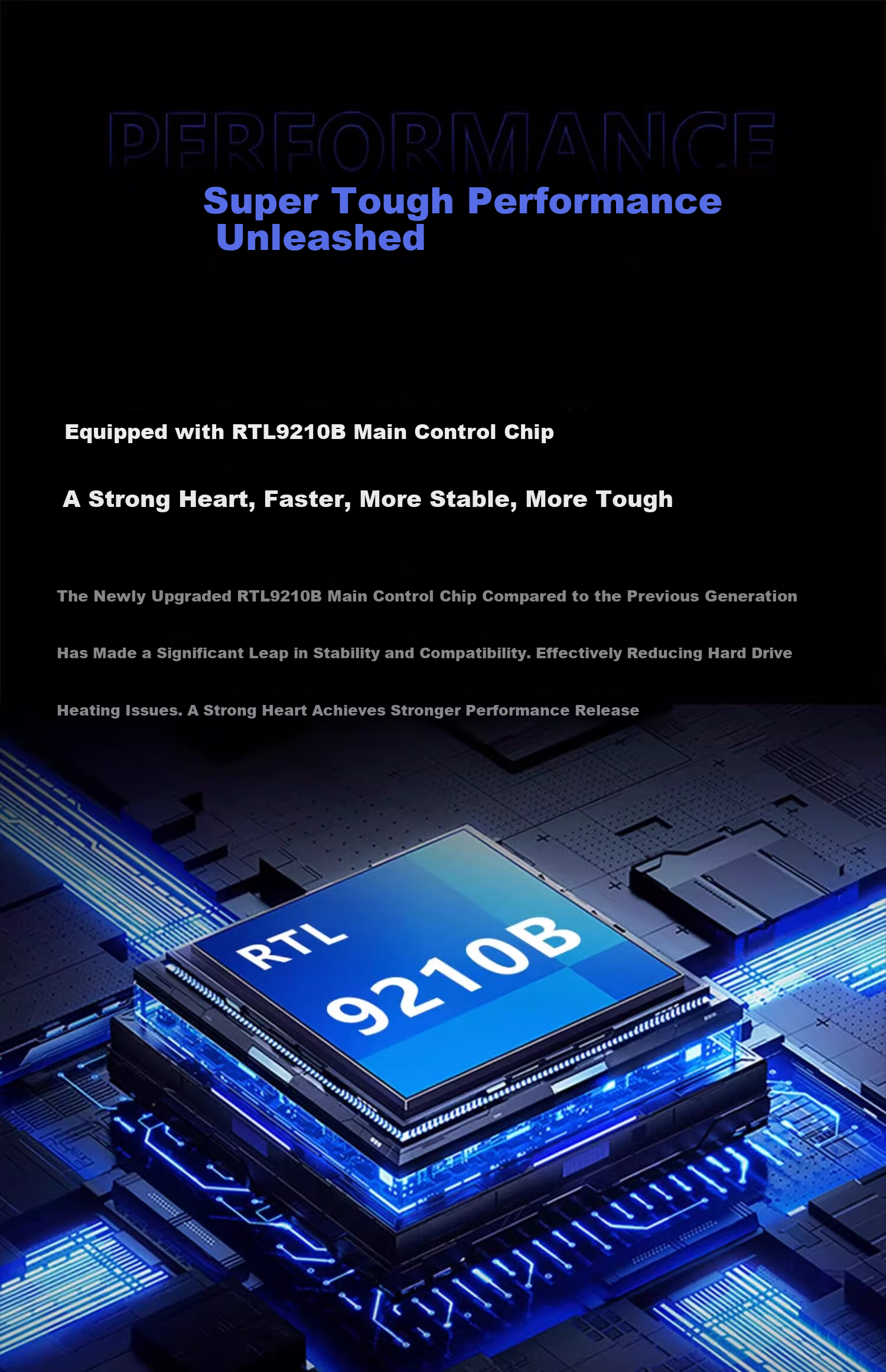 JEYI M.2 NVMe/SATA Dual Protocol SSD Enclosure, Type-C3.2 Gen2 Portable Hard Drive Enclosure, All-Aluminum Alloy CNC Cooling, for Laptops, Apple Phones, PS5 6