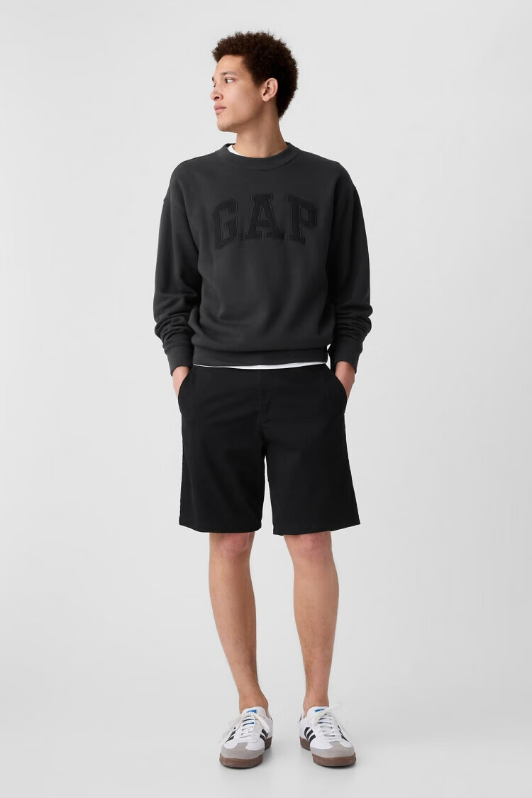 Gap Men's Classic Basic Twill Cotton Mid-Rise Straight Shorts Casual Pants US Version 866125 3