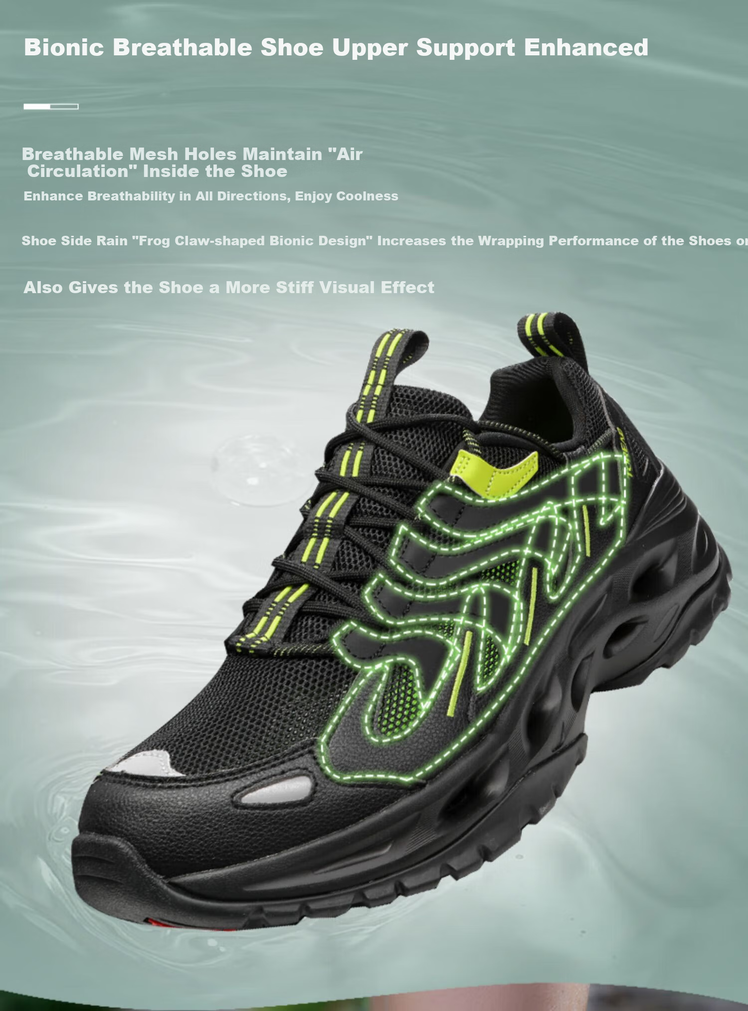 TOREAD Men's Water Shoes, Non-Slip Breathable Hiking Water Shoes, Outdoor Mountaineering Wear-Resistant Casual Sports Shoes TFEEBM81775 5