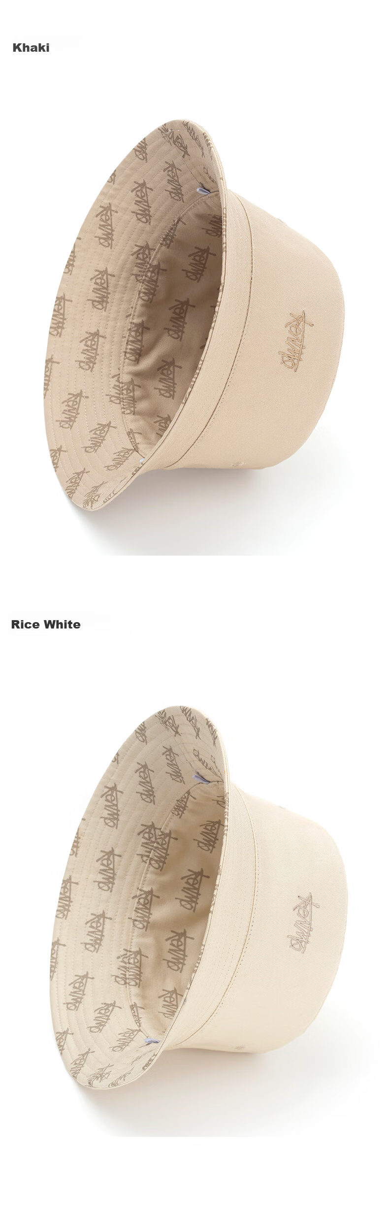 KENMO Reversible Fisherman Hat Men Ins Trendy Hip-hop Women Versatile Sun Protection Summer Sun Hat Off-white One Size 13