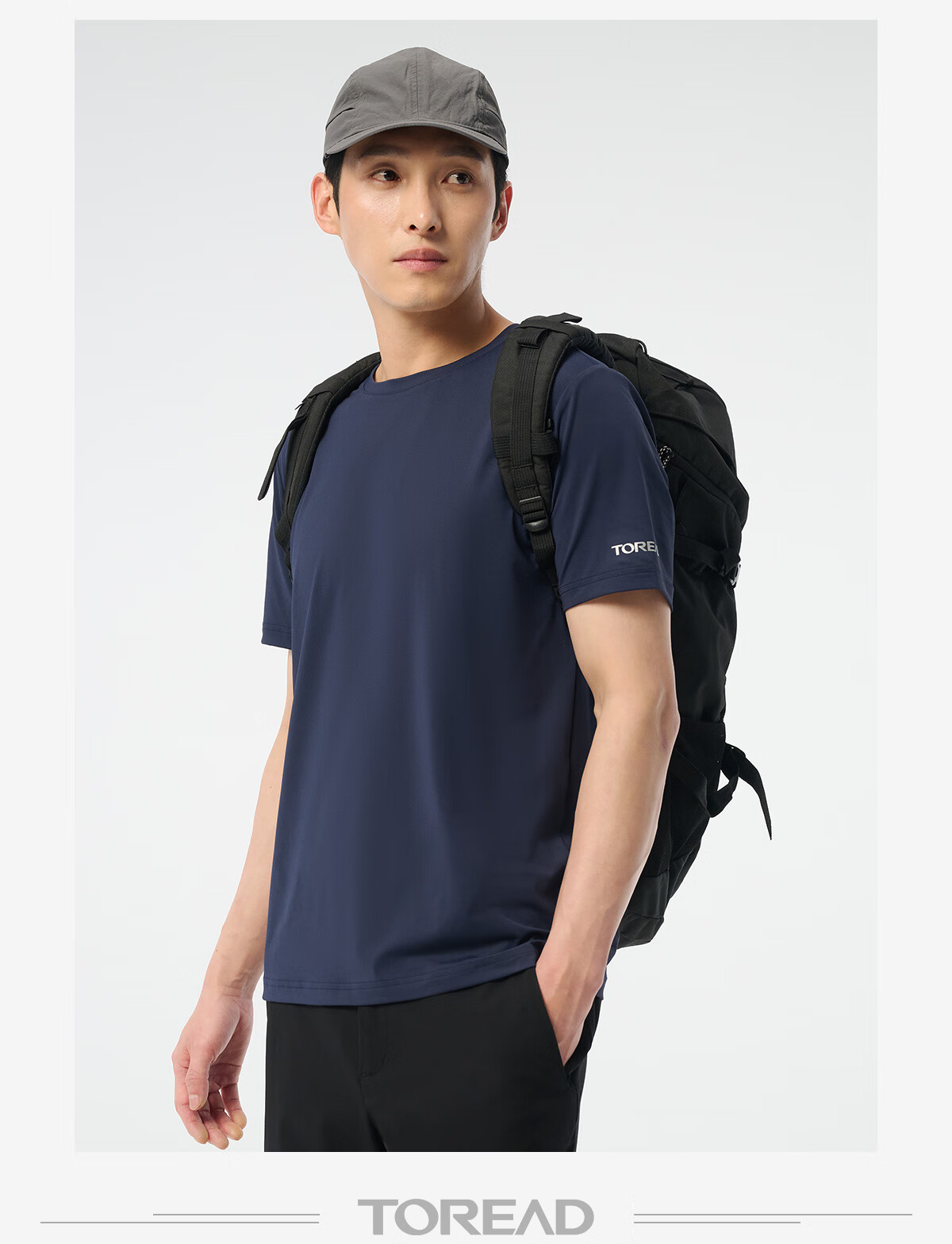TOREAD Quick-Dry T-Shirt, Spring And Summer Couple Outdoor Functional Sweat-Wicking T-Shirt, Breathable Elastic Short-Sleeve Sports Top, TAJJCN81847 7