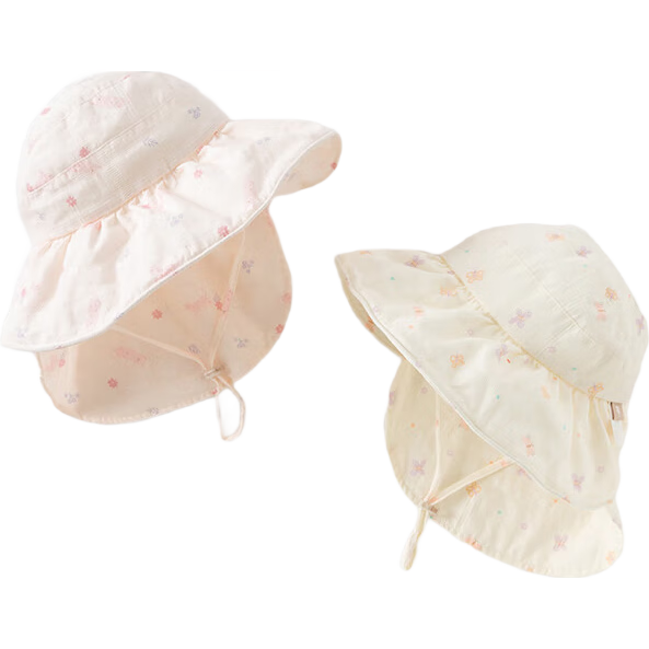 David Bella Kids Sun Hat Girls Outdoor Breathable Summer Baby Wide Brim Open Top Thin Hat