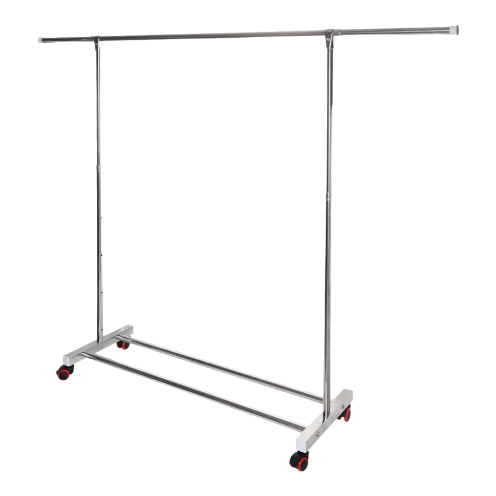 Baoyouni Clothes Drying Rack, Floor-Standing Outdoor Simple Home Balcony Bedroom Extendable Clothes Hanger, Single Pole Storage Drying Rack for Quilts