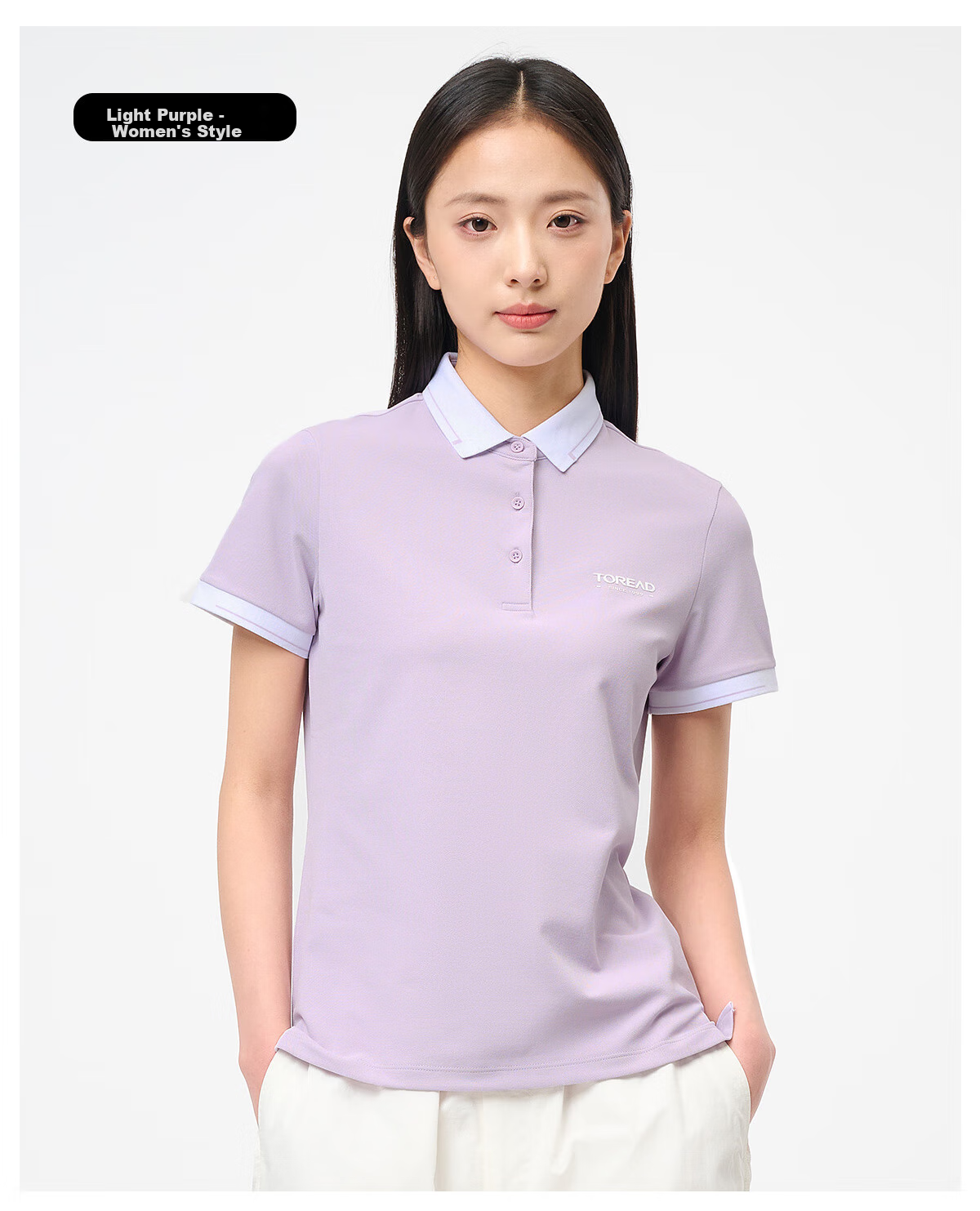 TOREAD Women's Short-Sleeve T-Shirt, Spring And Summer Business Polo Shirt, Outdoor Functional Sweat-Wicking Quick-Dry Breathable Tee, TAJJCN82837 17