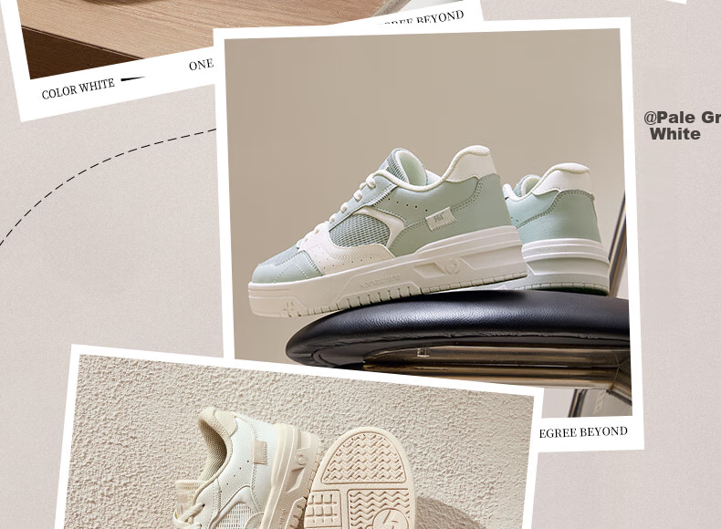 361° Women's Sports Shoes Soda 3 Spring Summer Breathable Retro Thick Sole Casual Sneakers 682616619-4 5