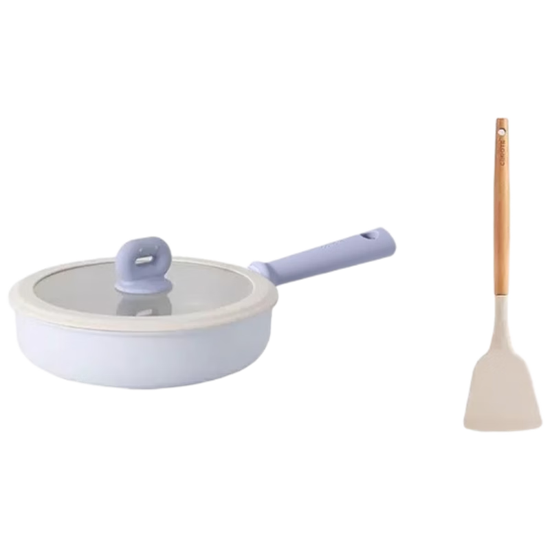 Carote 26cm Non-Stick Maifan Stone Frying Pan Steak Pan Household Pancake Pan Small Egg Pan Induction Cooker Set